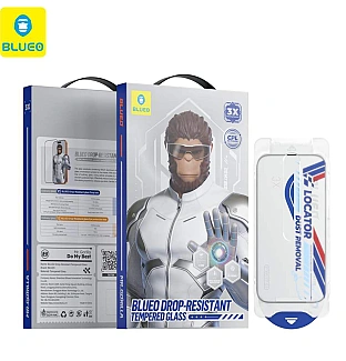 گلس ، محافظ صفحه بلو ضد ضربه و محافظ چشم Blueo Drop-Resistant Tempered Eye Friendly Glass With Applicator Iphone
